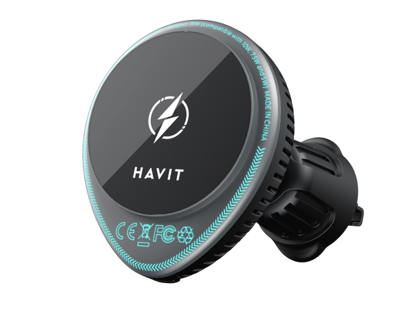 MAGNUS W3036 | Car Magnetic Wireless Charging Holder with Cooling Fan